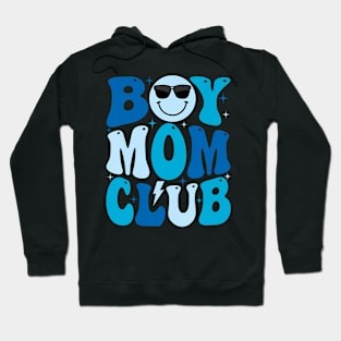 Boy Mom Club Mother'S Day Groovy Mother Mama Hoodie